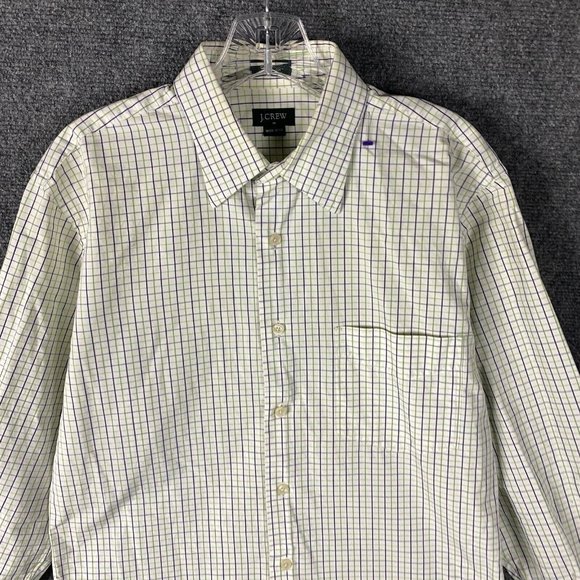 J Crew Button Up Shirt Men's Medium 15-15.5 100% Cotton Long Sleeve M - Picture 2 of 10